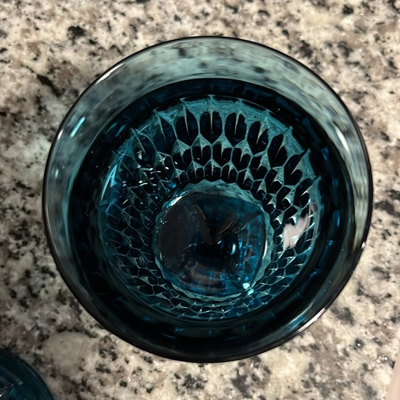 RARE BLUE CANDY DISH🍬INDIANA GLASS CO. MT. VERNON VINTAGE 40’s-60’s - Picture 7 of 13